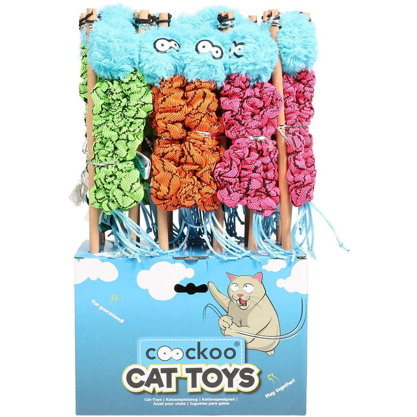 Coockoo Mac cat rod 40x4x4cm mixed colors Pets Qatar