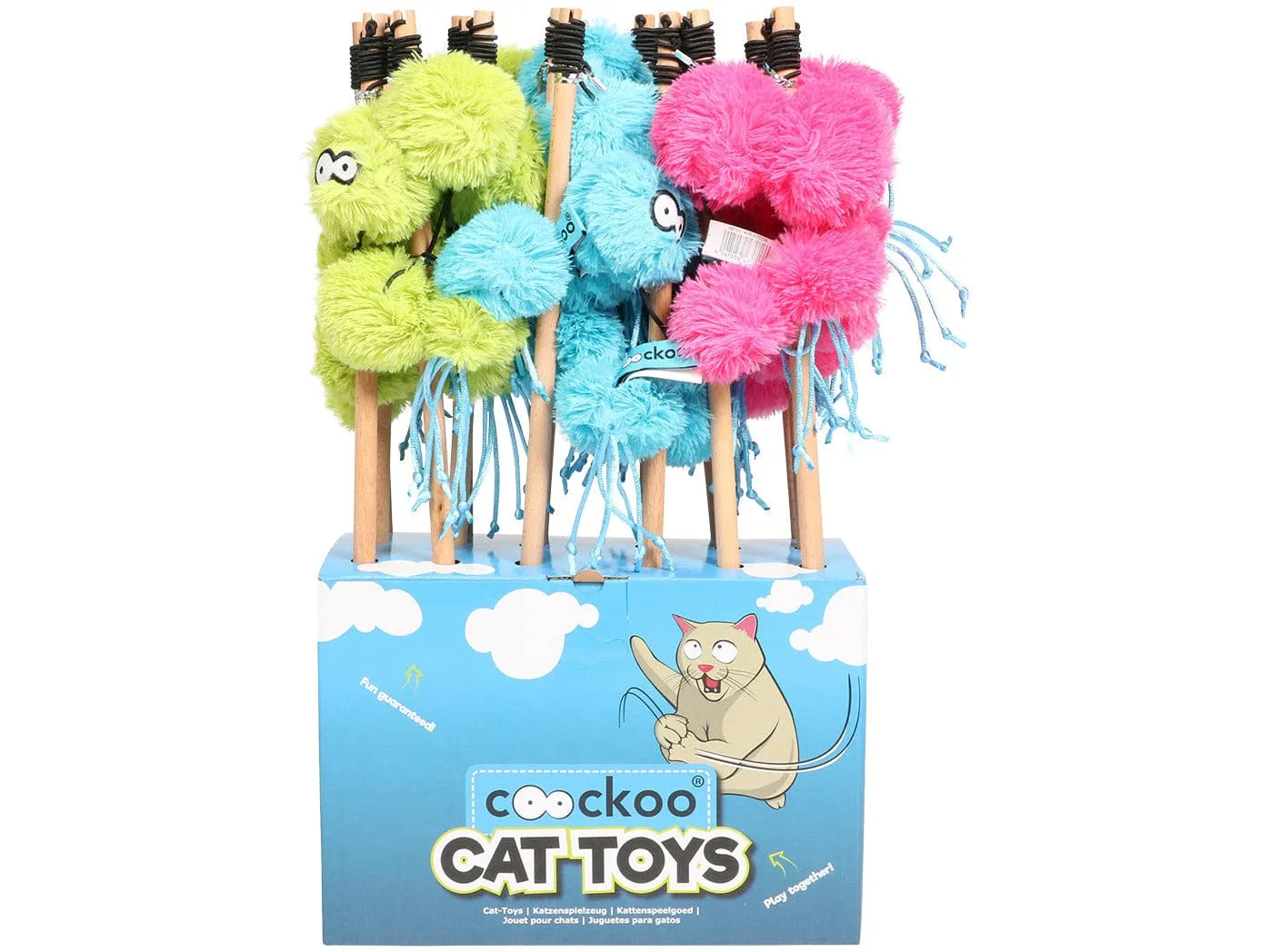 Coockoo Tony cat rod 40x4x4cm mixed colors Pets Qatar