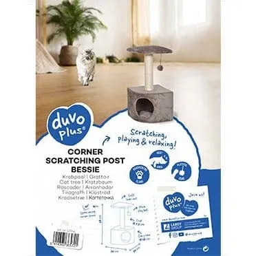 Corner scratching post Bessie 30x30x58cm taupe Pets Qatar