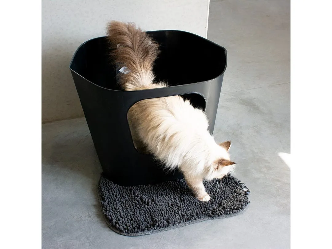 DEAN - Open cat toilet 54,4x43,9x40,5cm - display black Pets Qatar