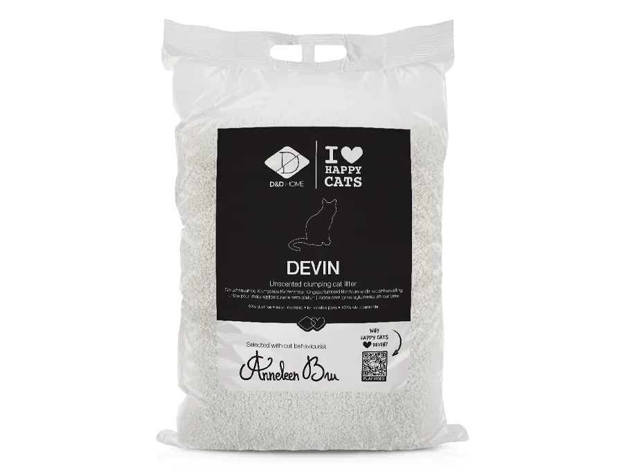 Devin - Unscented Clumping Cat Litter 12kg/13.8L Pets Qatar