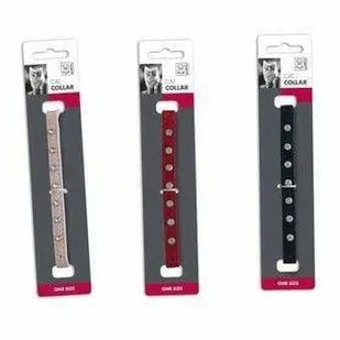 DIAMONDS CAT COLLAR PINK, RED & BLACK Pets Qatar