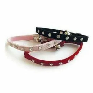 DIAMONDS CAT COLLAR PINK, RED & BLACK Pets Qatar