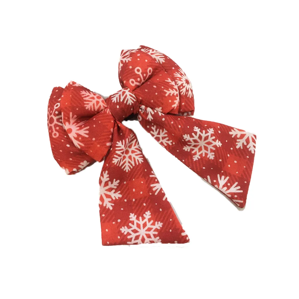 Dogobow Aztec Sash Bow for Dogs (Red) (Get a Bow Free)