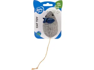 ECO Navy mouse & catnip 8,5x4,5x6cm blue/grey Pets Qatar
