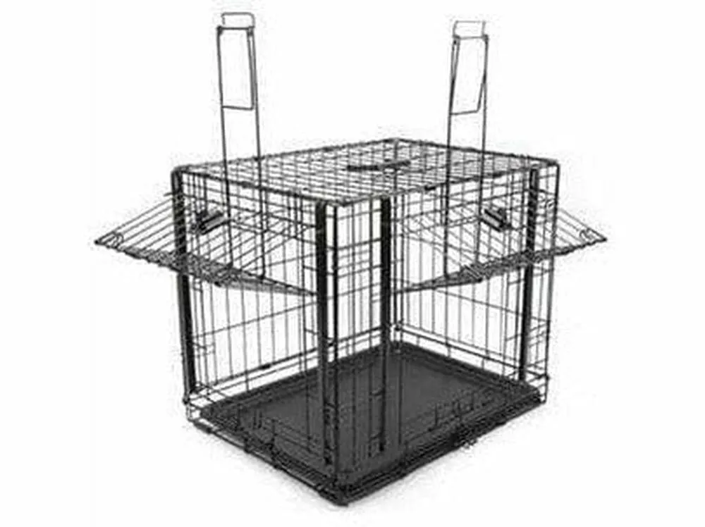 EXPLORER WIRE CRATE - XS 2 SLIDING DOORS & PLASTIC DRAWER Pets Qatar