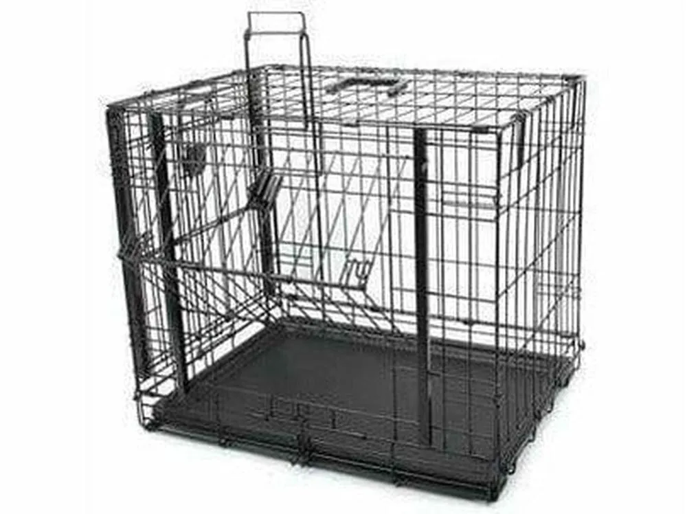 EXPLORER WIRE CRATE - XS 2 SLIDING DOORS & PLASTIC DRAWER Pets Qatar
