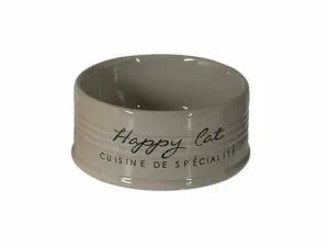Feeding Bowl Stone Happy Cat 10,5 - 300ml anthracite Pets Qatar