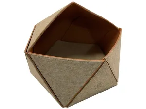 Felt cat house Logan 51x51x41cm sand-brown Pets Qatar
