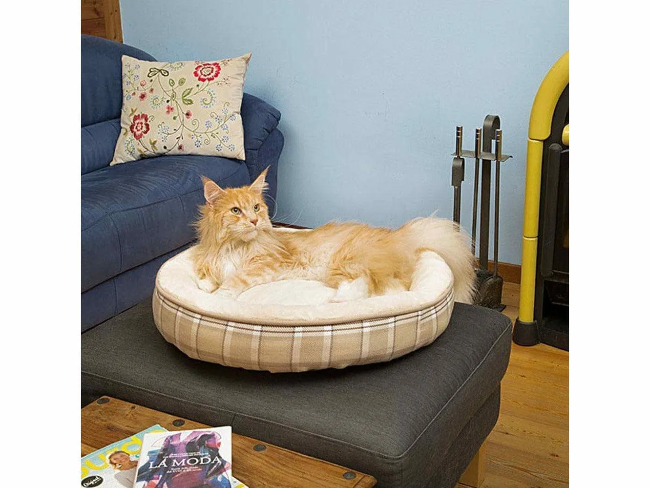 Ferplast Lagoon 60 Green Dogbed Eco-friendly Fur Mattress for Dogs and Cats, 6012 cm Pets Qatar