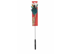 Fishing Rod For Cats With Softgrip Handle - Orange Pets Qatar