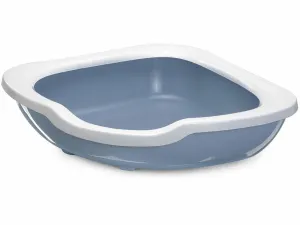 Fred cat Litter box White/Light Blue Pets Qatar