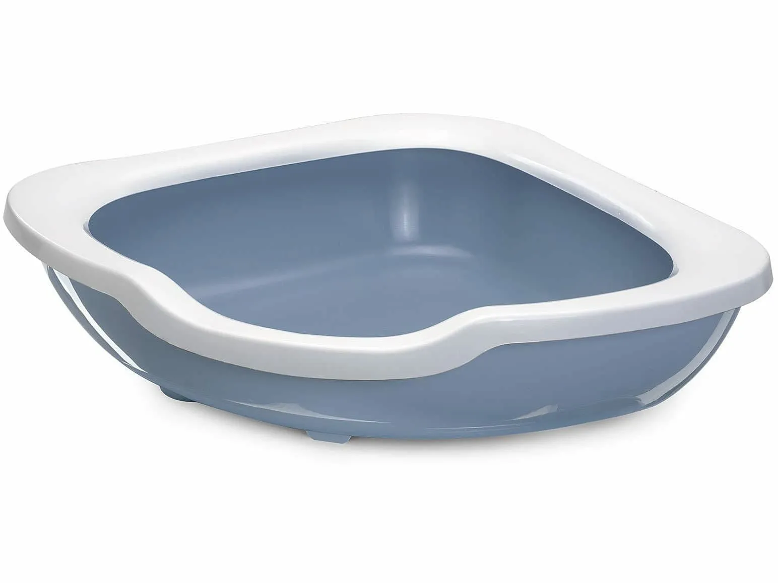 Fred cat Litter box White/Light Blue Pets Qatar
