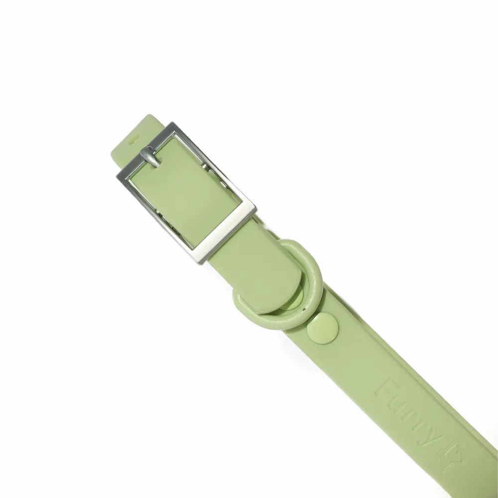 Furry & Co Weatherproof Collar for Dogs (Matcha Latte)