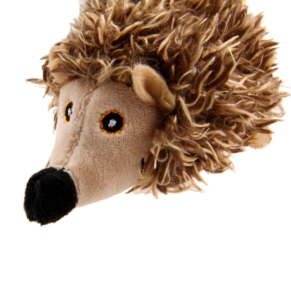GiGwi Melody Chaser with Motion Activated Sound Chip Hedgedog Toy for Cats (Brown)