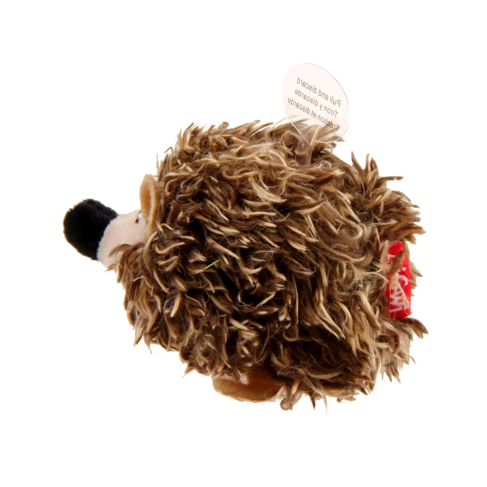 GiGwi Melody Chaser with Motion Activated Sound Chip Hedgedog Toy for Cats (Brown)