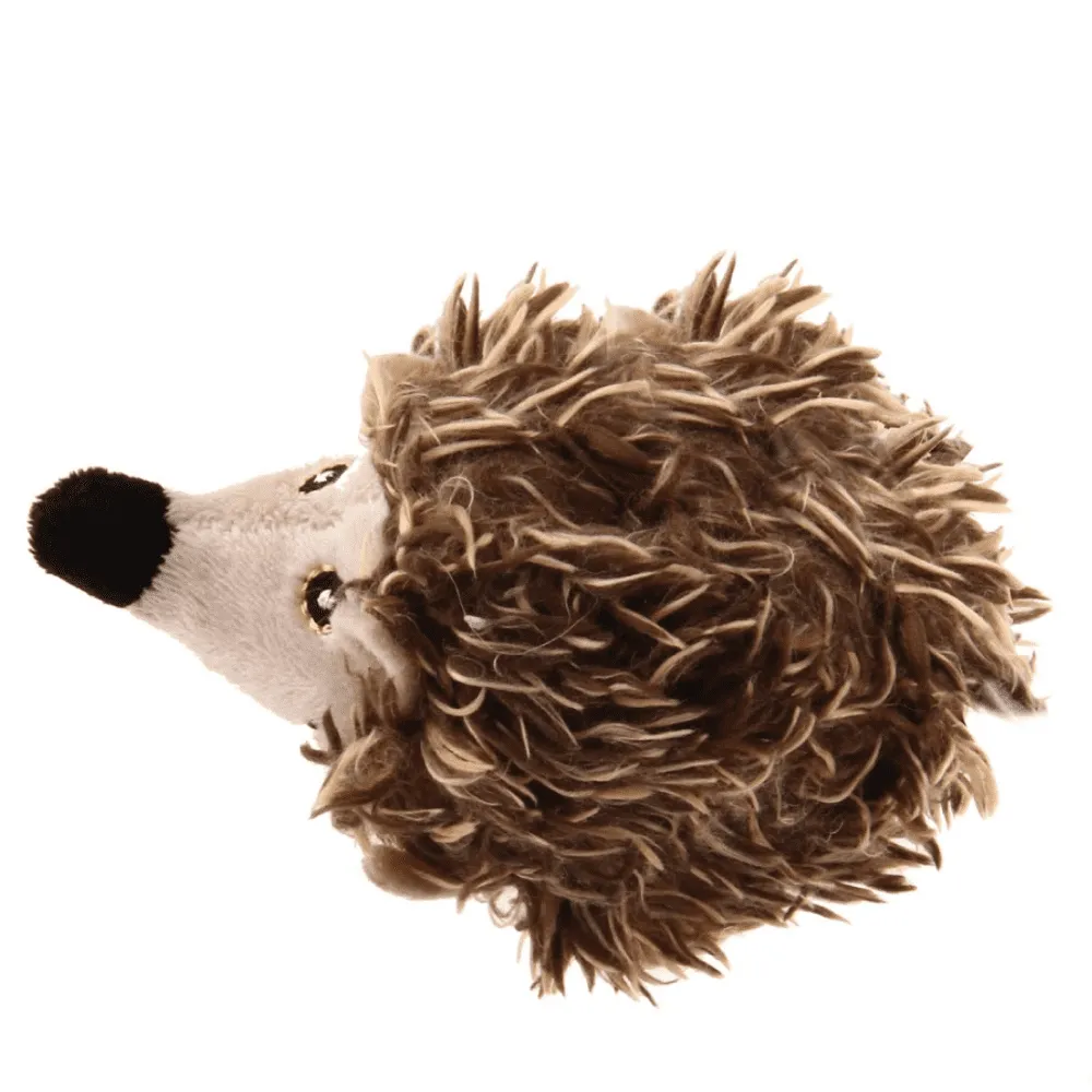 GiGwi Melody Chaser with Motion Activated Sound Chip Hedgedog Toy for Cats (Brown)