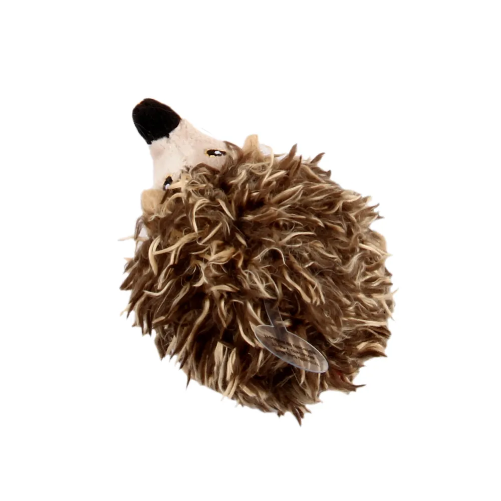 GiGwi Melody Chaser with Motion Activated Sound Chip Hedgedog Toy for Cats (Brown)
