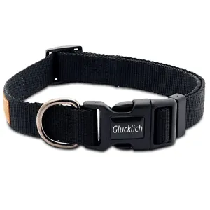 Glucklich Pet Essentials Classic Nylon Collar for Dogs (Black)