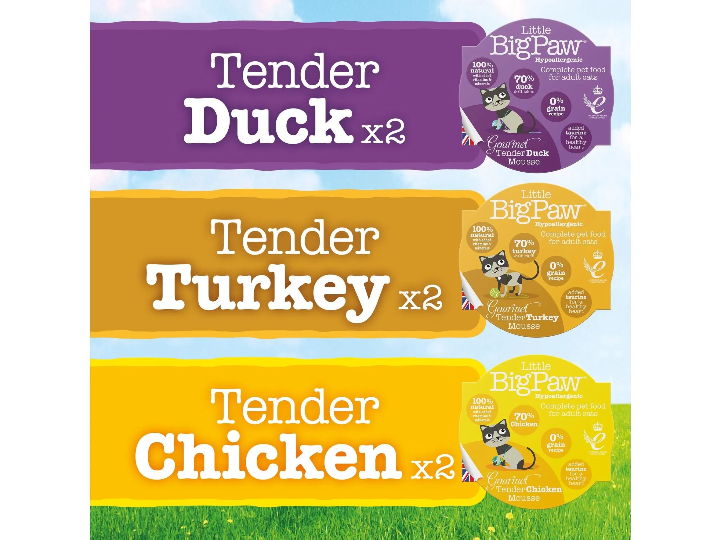 Gourmet Poultry  Mousse Selection 6x85gm /Little BigPaw Pets Qatar