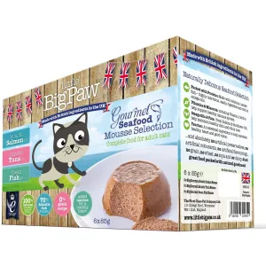 Gourmet Seafood Mousse Selection 6x85gm /Little BigPaw Pets Qatar