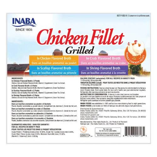 Grilled Chicken Fillet Varieties Bag 10P Pets Qatar