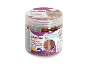 Heart shaped salmon treats (60g jar) Pets Qatar