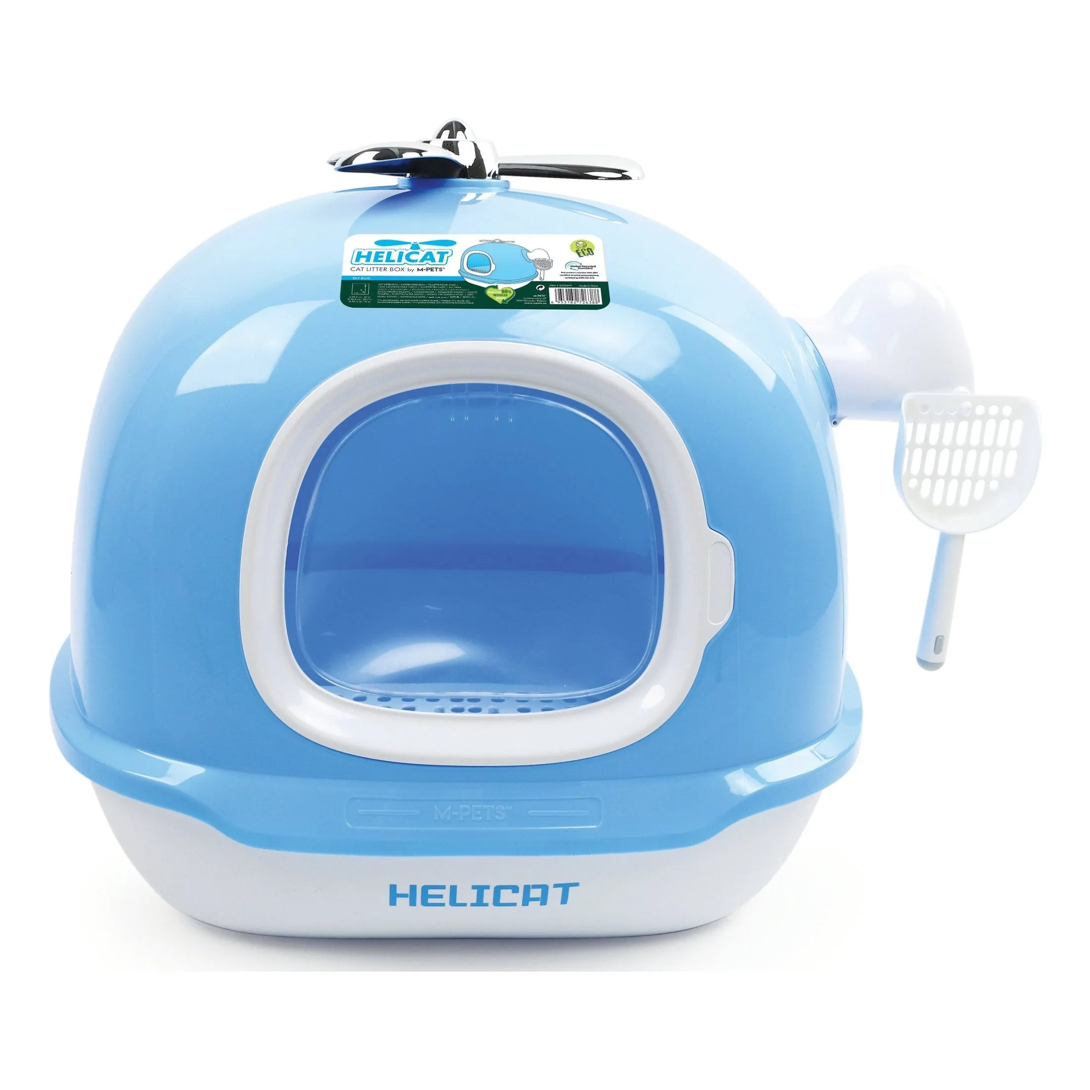 Helicat Cat Litter Box Blue Pets Qatar