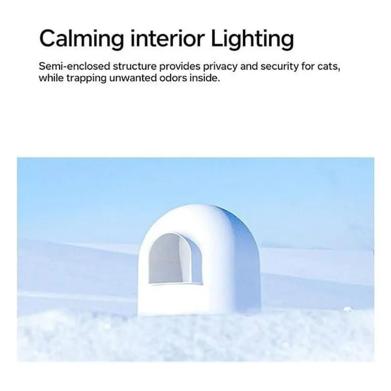 IGLOO CAT LITTER BOX - 2 IN 3 WHITE & BLUE Pets Qatar