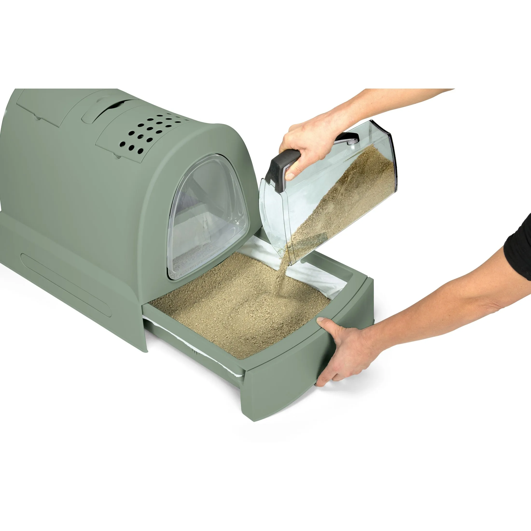 IMAC Zuma "2nd Life" Green Cat Litter Box Pets Qatar