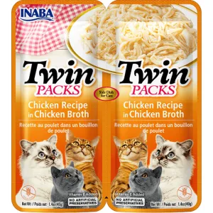 INABA Twin Packs Chicken Recipe in Chicken Broth 40gx2 Pets Qatar