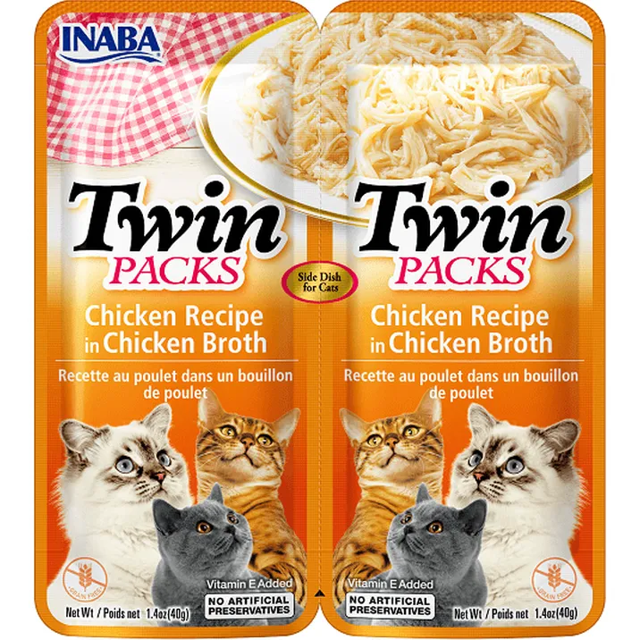 INABA Twin Packs Chicken Recipe in Chicken Broth 40gx2 Pets Qatar