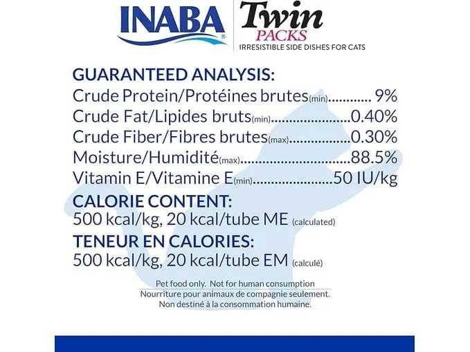 INABA Twin Packs Tuna & Chicken Recipe in Tuna Broth 40g 24 pcs Pets Qatar