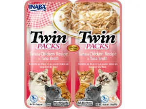 INABA Twin Packs Tuna & Chicken Recipe in Tuna Broth 40gx2 Pets Qatar