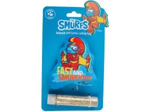 Jetpack Smurf catnip toy 9x2x9cm blue Pets Qatar