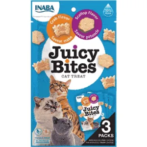 Juicy Bites Scallop & Crab Flavor 3 pouches 33,9g Pets Qatar