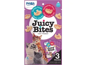 Juicy Bites Shrimp & Seafood Mix Flavor 3 pouches 33,9g Pets Qatar