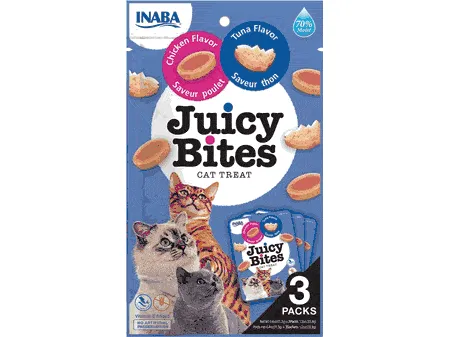 Juicy Bites Tuna & Chicken Flavor 3 pouches 33,9g Pets Qatar