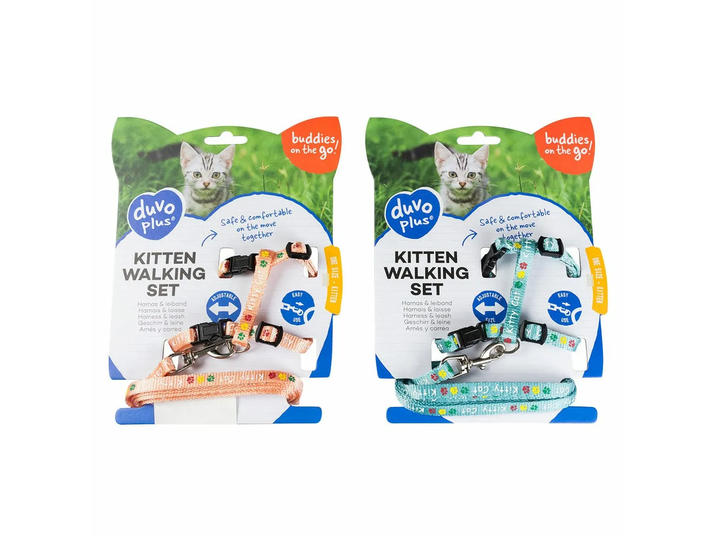 KITTEN WALKING SET KITTY CAT 15-25cm / 8mm-125cm mixed colors Pets Qatar