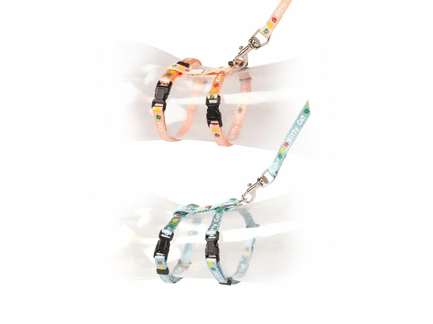 KITTEN WALKING SET KITTY CAT 15-25cm / 8mm-125cm mixed colors Pets Qatar