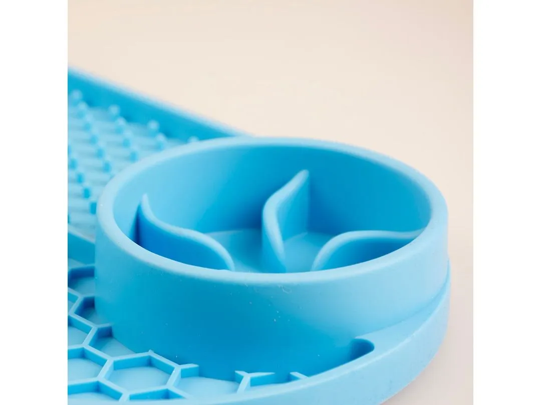 Lick mat multi 2x110ml - 32x16,5x3,3cm blue Pets Qatar