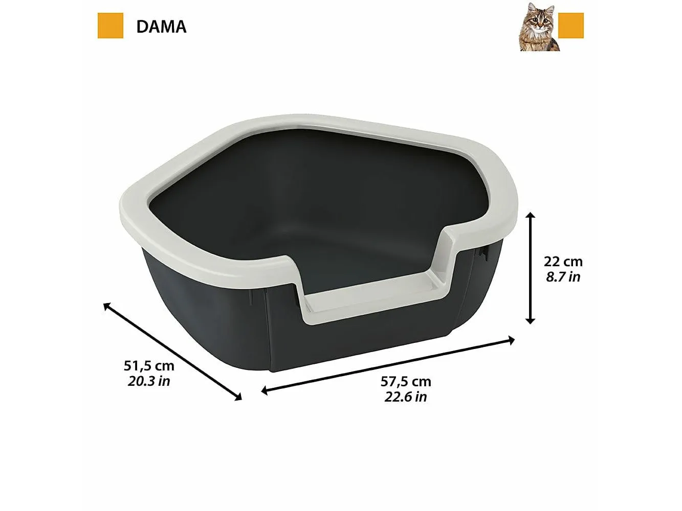 Litter Tray Dama Pets Qatar