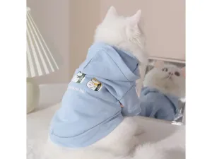 Little Three Printed Sweatshirt Blue Pets Qatar