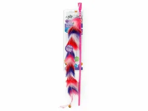 Long Fluff Wand - Red Pets Qatar