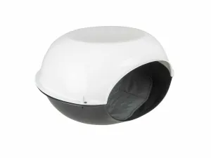 Luna cat igloo with pillow 57x38x31cm black Pets Qatar