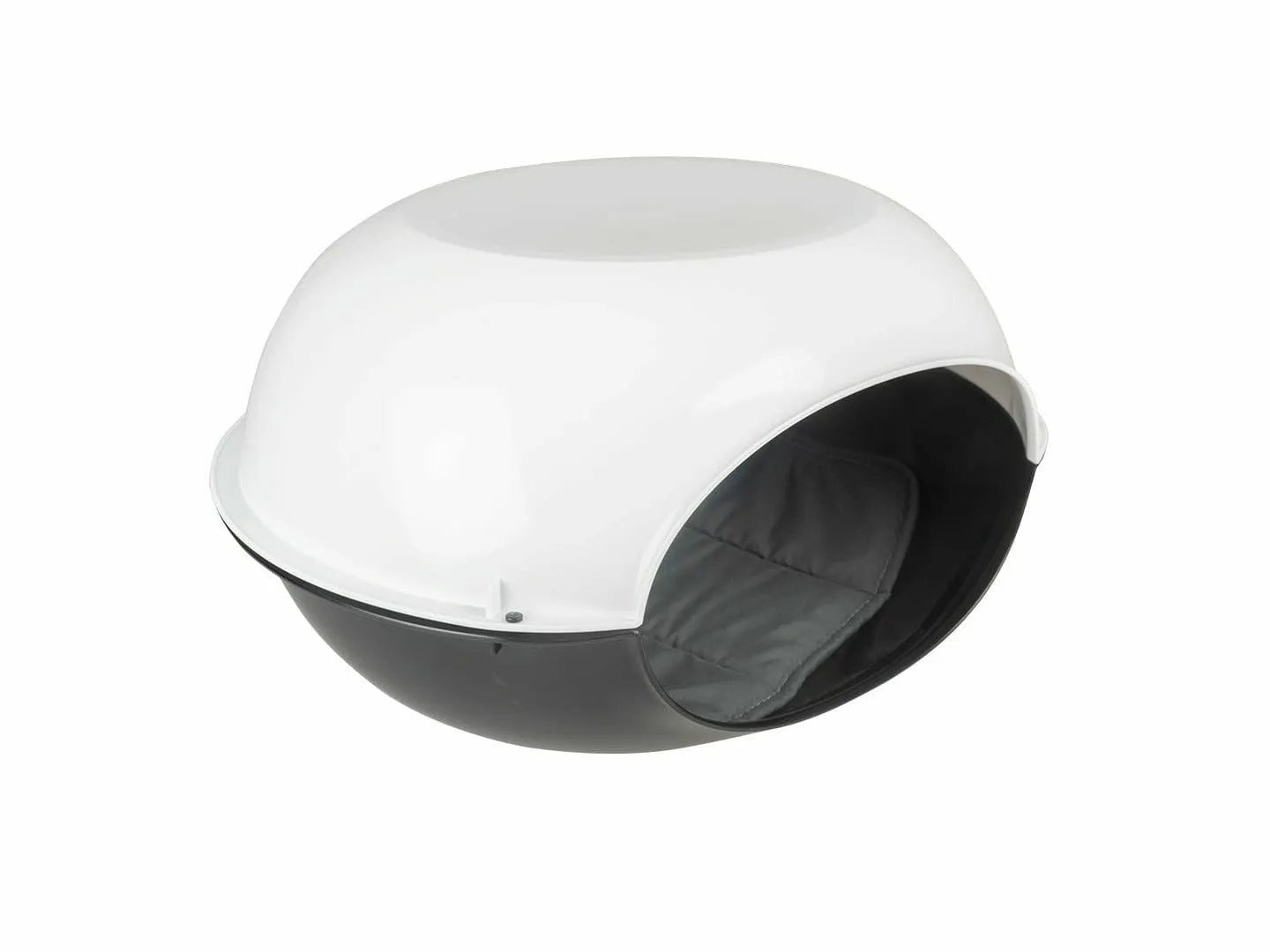 Luna cat igloo with pillow 57x38x31cm black Pets Qatar