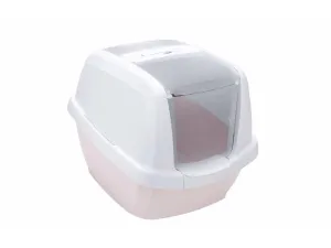 Maddy Cat Litter Box White/Pink Pets Qatar