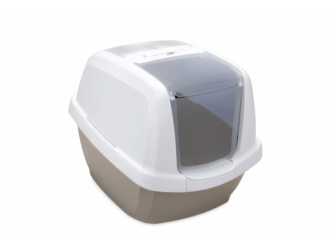 Maddy White/Brown Litter Box Pets Qatar