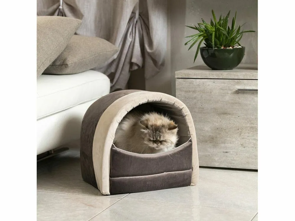 MAJESTY 20 GREY/BEIGE HOUSE BED Pets Qatar
