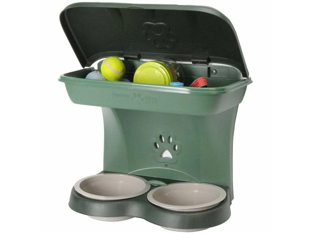 Maxi Hanging Bowl Stand - Dove Grey Pets Qatar